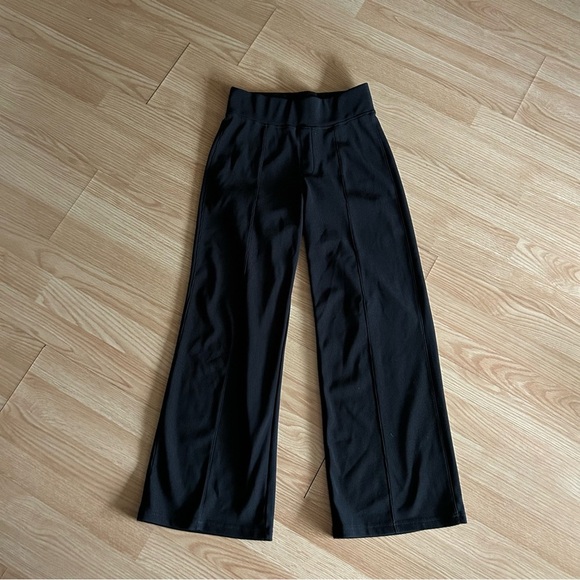 Move Theology Black Ribbed High Rise Pants Medium - Picture 1 of 7
